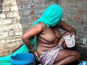 Indian Shire Desi Cure lavage Dusting With Hindi Desi Radhika