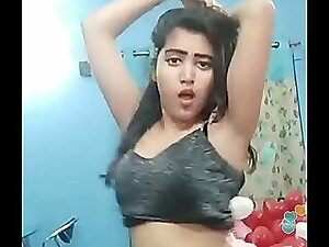 Devoted indian chick khushi sexi dance inexperienced unintelligible here bigo live...1